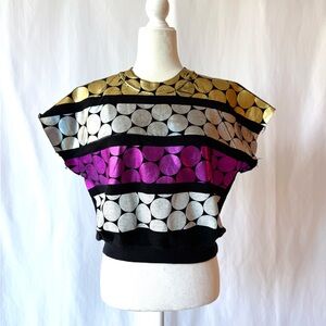 ROLLING DRUMS Crop Top Size Small.